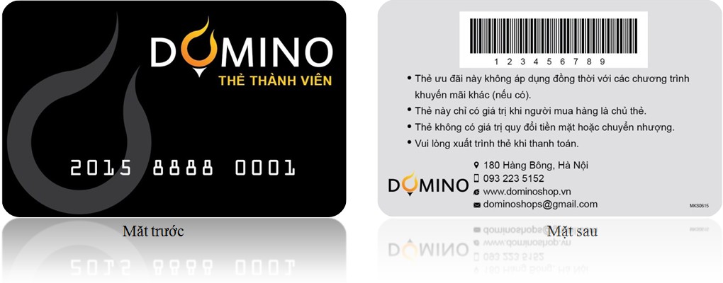 thẻ thành viên domino