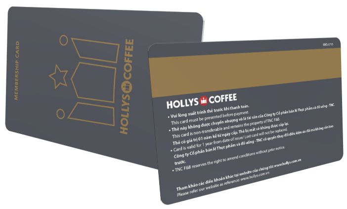 thẻ thành viên hollys cafe