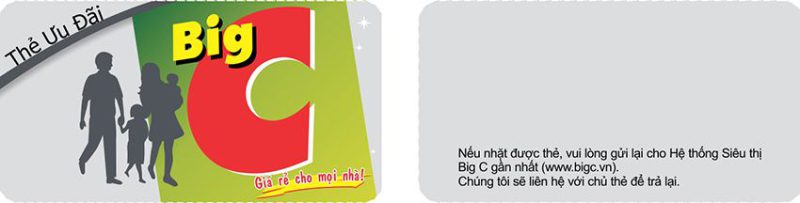 thẻ ưu đãi big c