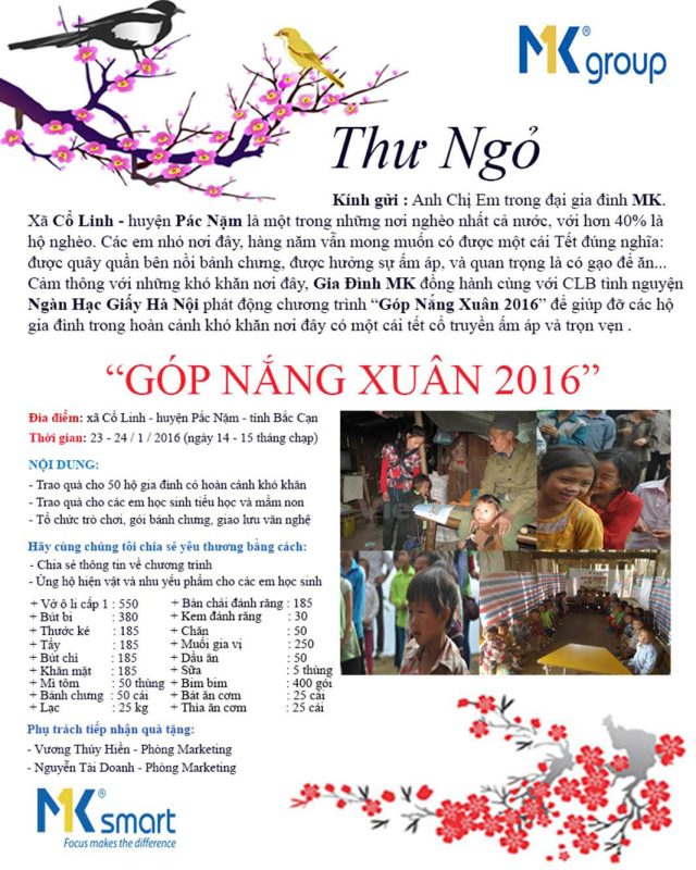 góp nắng xuân 2016