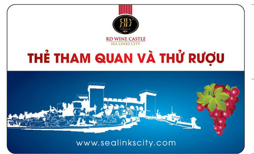 in thẻ tham quan lâu đài rượu vang rd