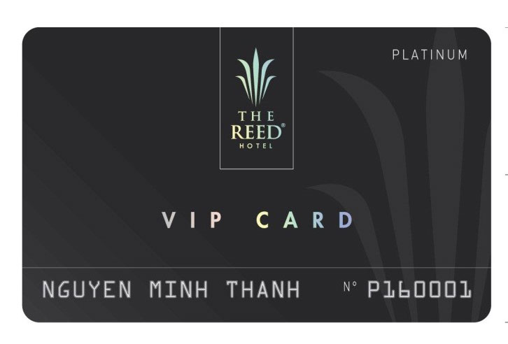 in thẻ vip khách sạn