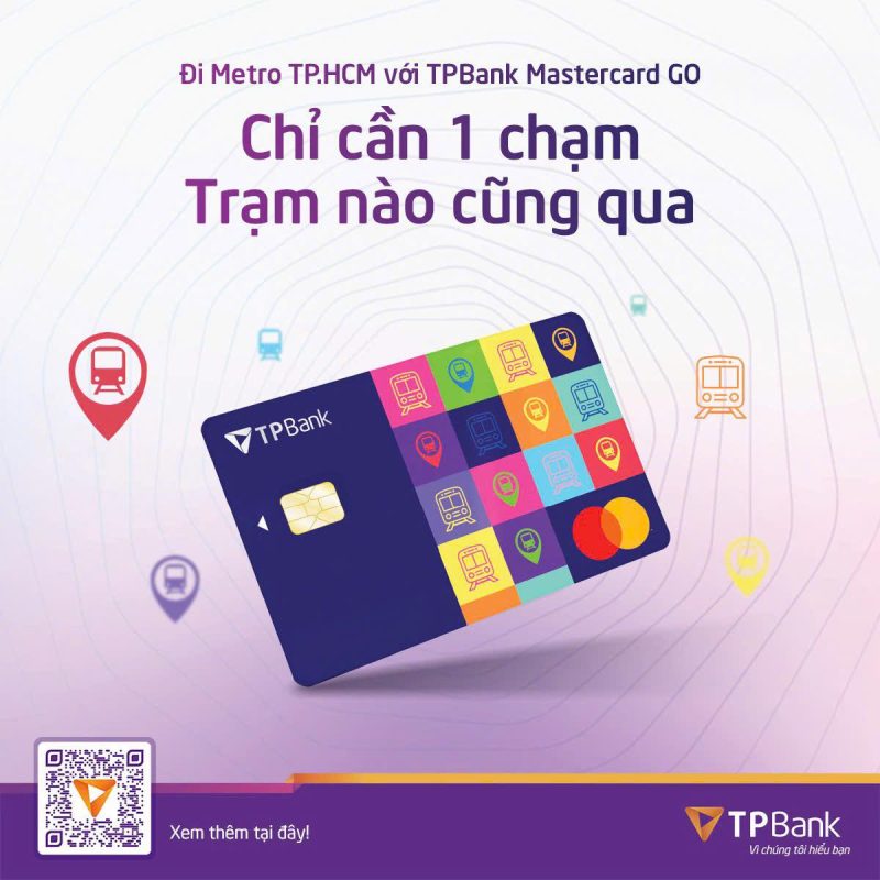 Thanh toán thẻ thông minh “Mastercard GO” tự động tại tuyến Metro số 1 Bến Thành - Suối Tiên. 